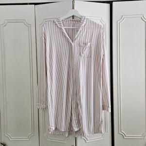 Pink striped nightgown